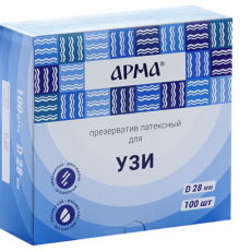 Презервативы АРМА для ультразвуковых исследований, 100 штук (РОССИЯ) - ЗДРАВДЕНТ МАРКЕТ - медицинские расходные материалы