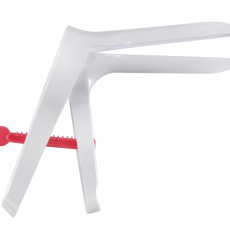 Гинекологическое зеркало (белое) размер S, фиксатор красный  ( ООО «Медицинский изделия») - ЗДРАВДЕНТ МАРКЕТ - медицинские расходные материалы