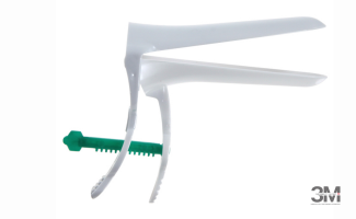 Гинекологическое зеркало (белое), размер L, зеленый фиксатор ( ООО "Полимерные изделия") - ЗДРАВДЕНТ МАРКЕТ - медицинские расходные материалы